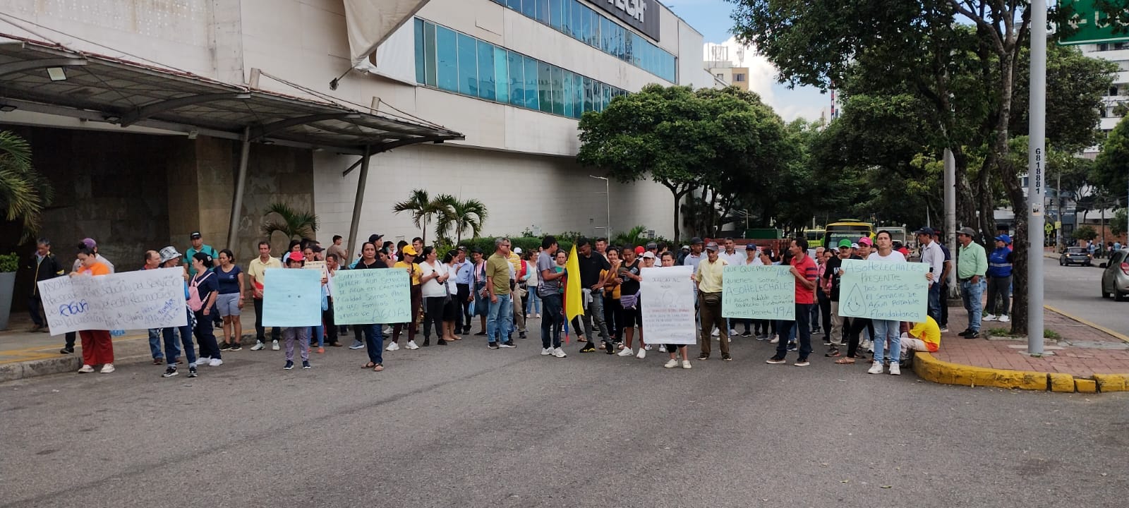 Comunidad de Asohelechales marchó por el derecho al agua