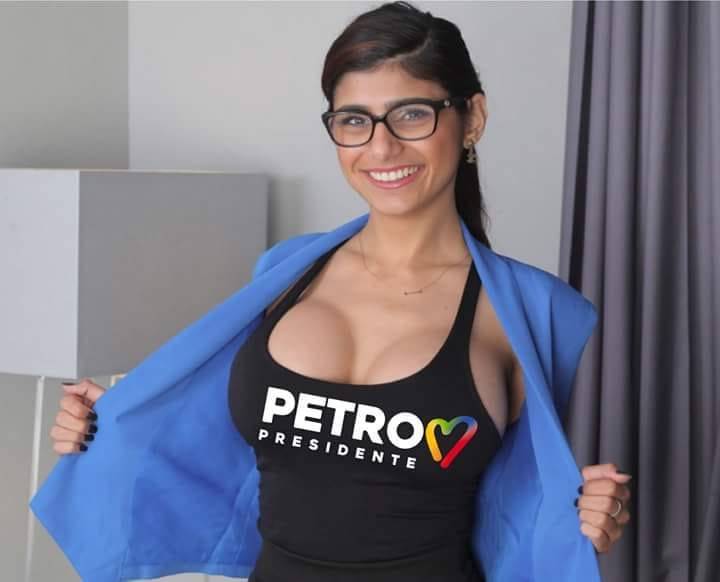 '¡Yo también quiero ir!’: Mia Khalifa se suma a la causa de Petro y reviven el rumor de que es su hija