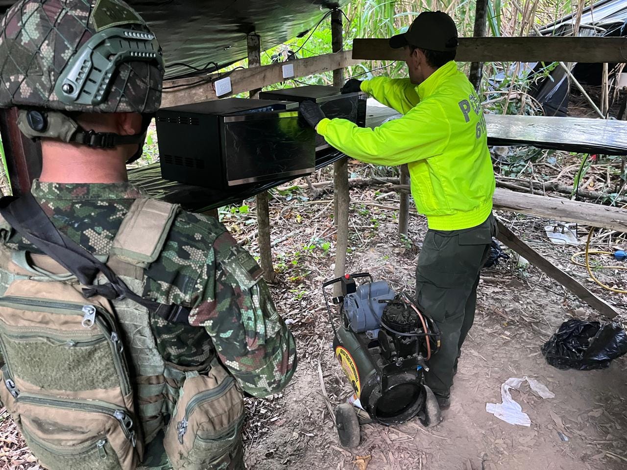 Ejército Nacional desmanteló un laboratorio para el procesamiento de cocaína en Norte de Santander