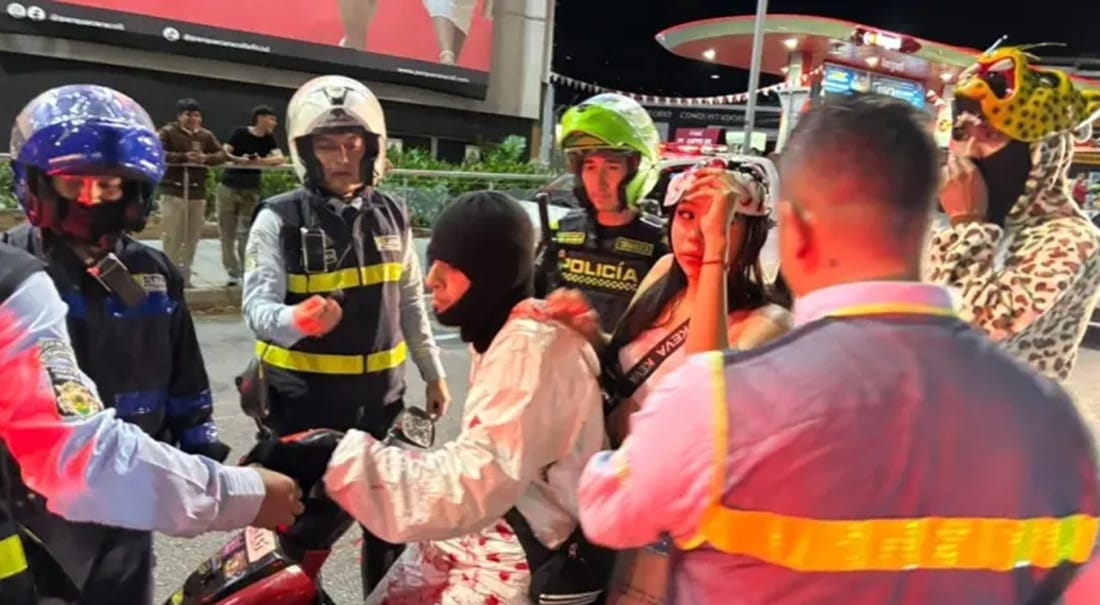 Noche de caos en Bucaramanga debido a las ‘caravanas del terror’