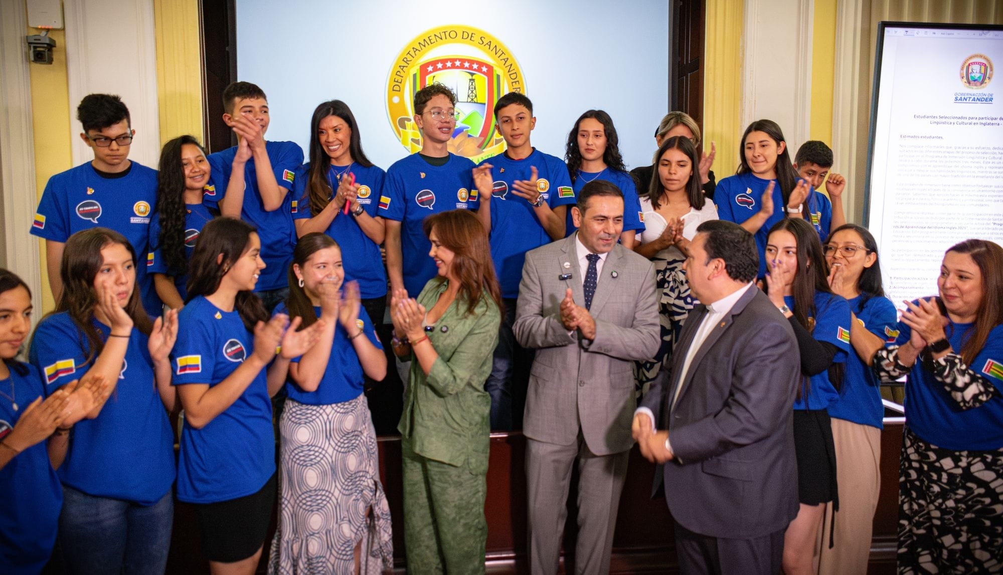 Juvenal Díaz en Graduación de inmersión lingüística en Canadá