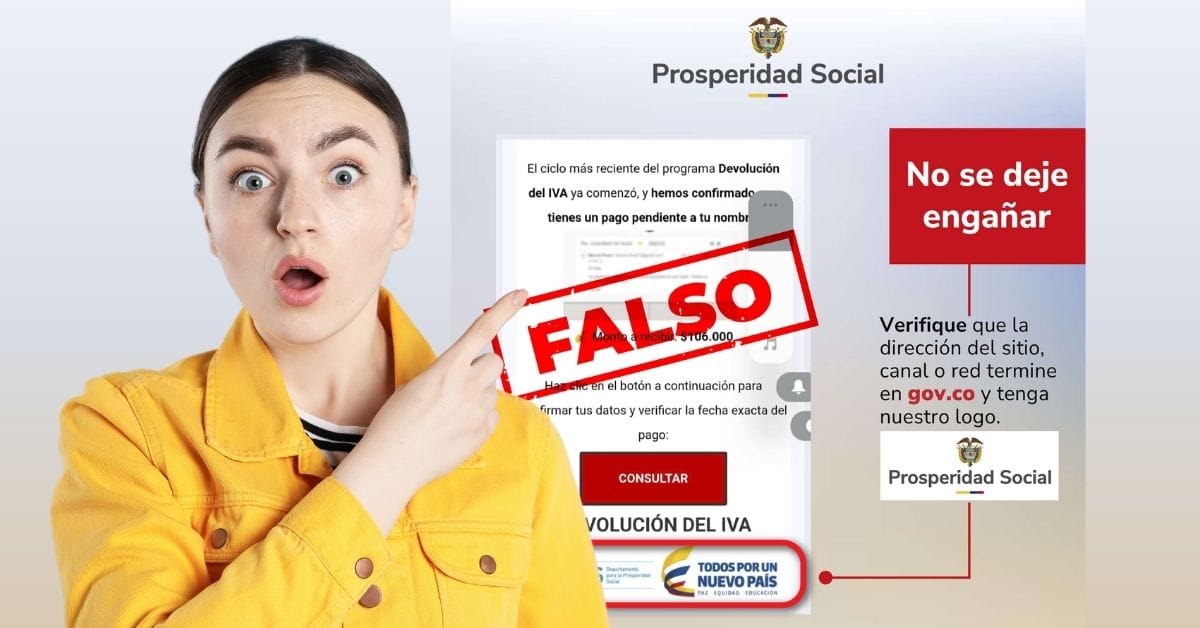 Prosperidad Social alerta sobre ola de estafas que usan de forma fraudulenta el nombre de esa entidad