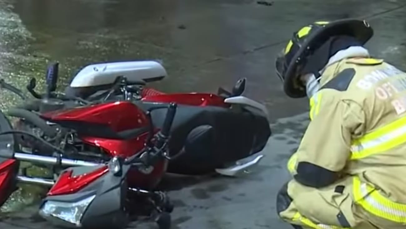 Accidente por exceso de velocidad dejó a un niño lesionado en Girón