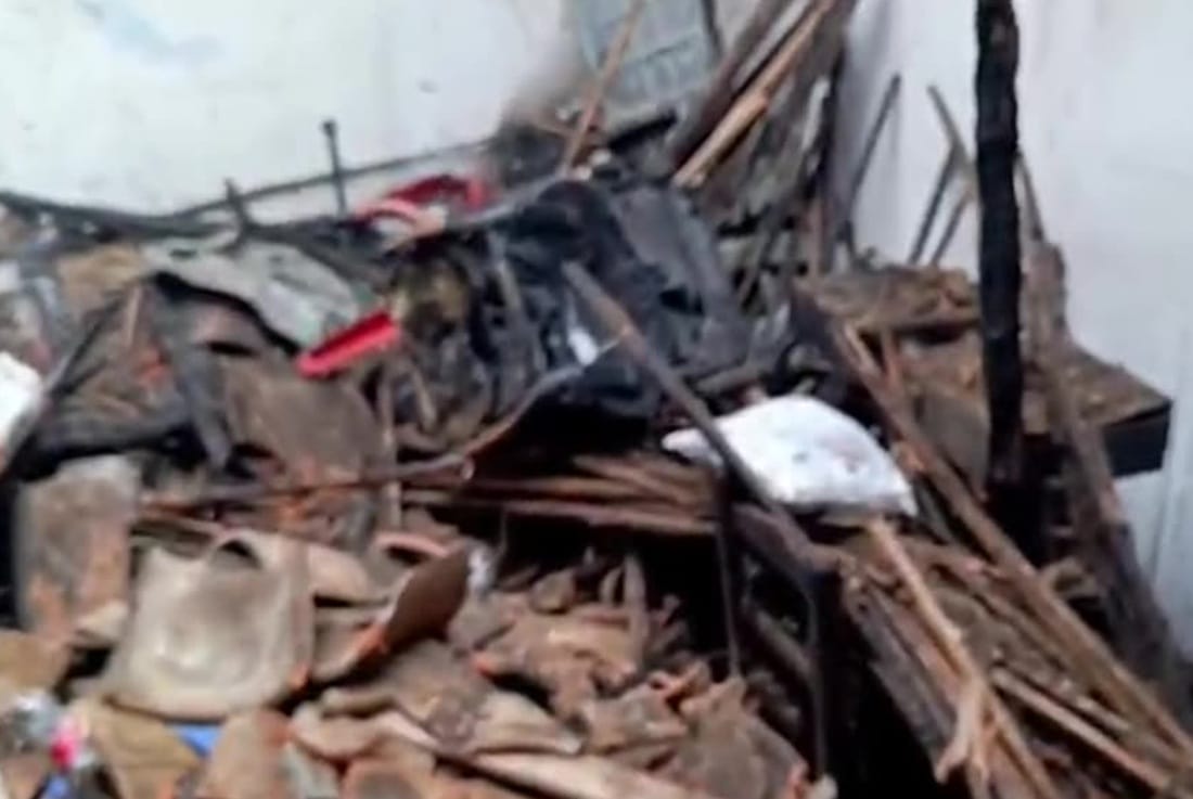 Un incendio que lo consumió todo dejó en la calle a una familia de Bucaramanga