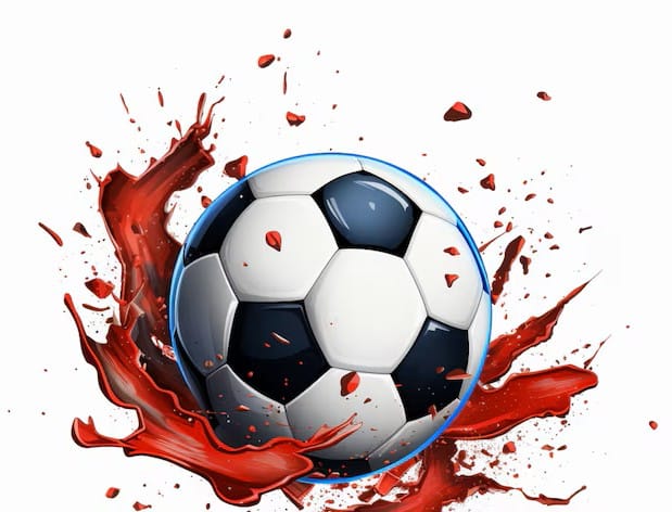 ¡La pelota se manchó de sangre!