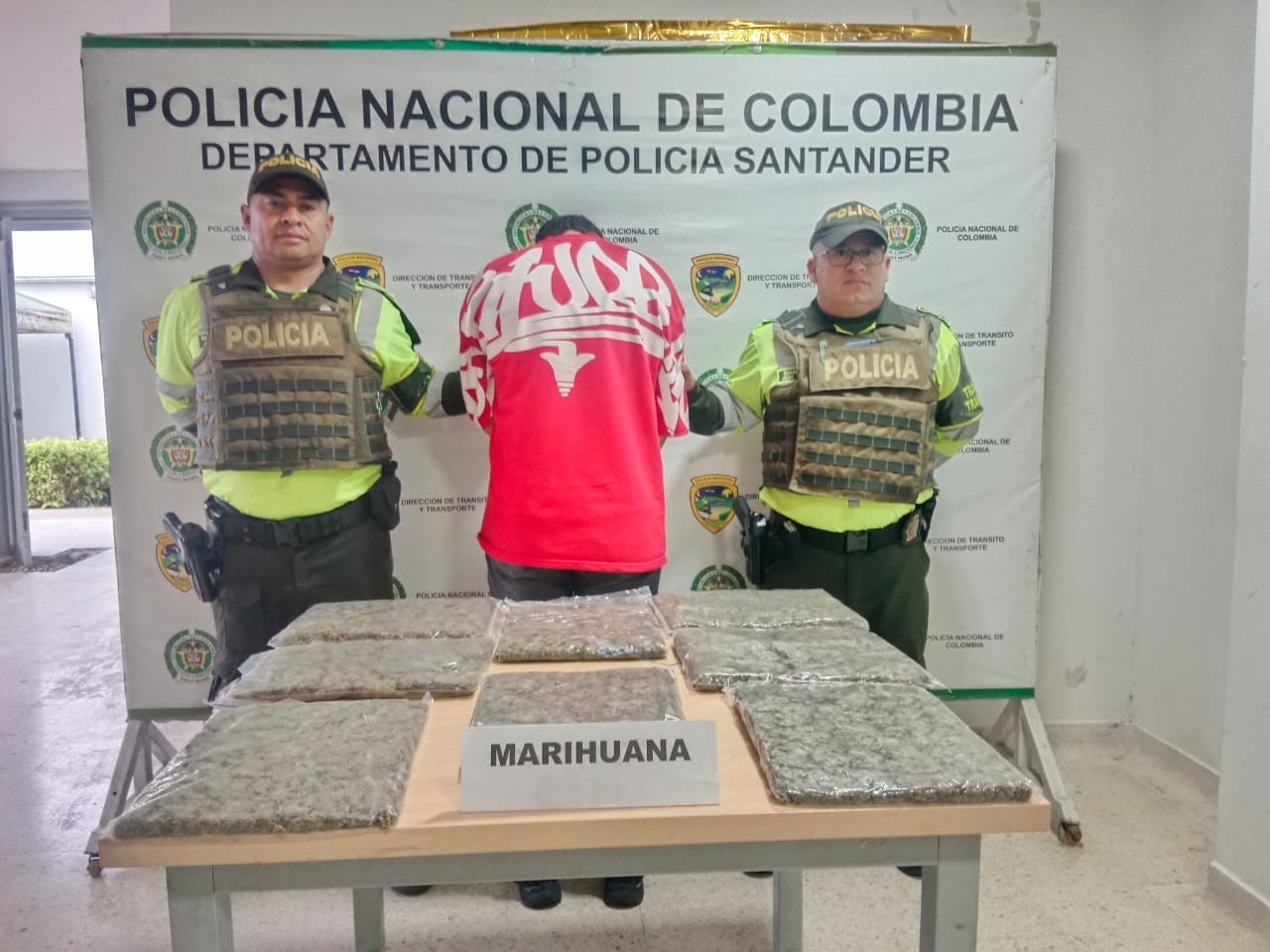 Masiva incautación de marihuana en bus de servicio público que se dirigía a Bucaramanga