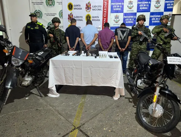 Cuatro presuntos miembros del Clan del Golfo fueron detenidos en Puerto Wilches