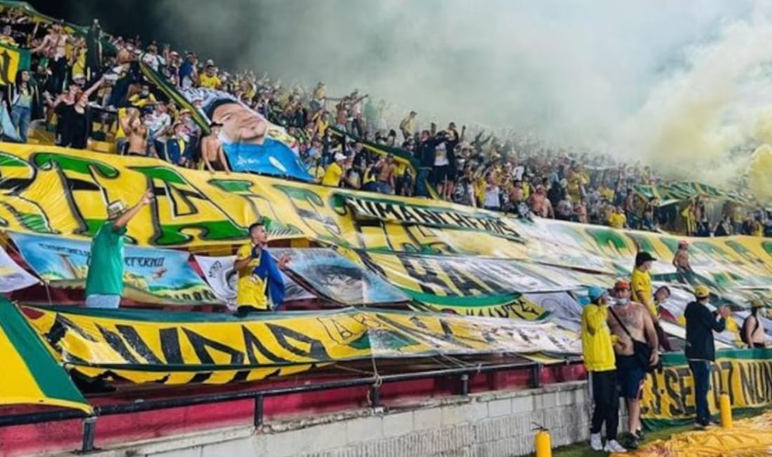 Tribuna alta sur del estadio Américo Montannini sancionada para el partido Bucaramanga - Millonarios