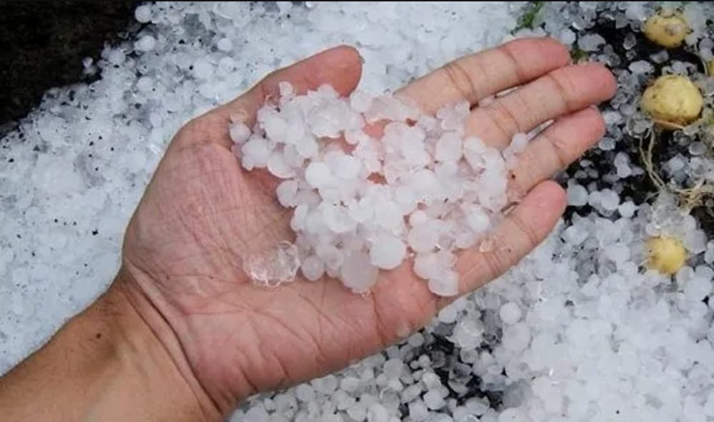 Nubes congeladas causaron fuerte granizada en Mogotes