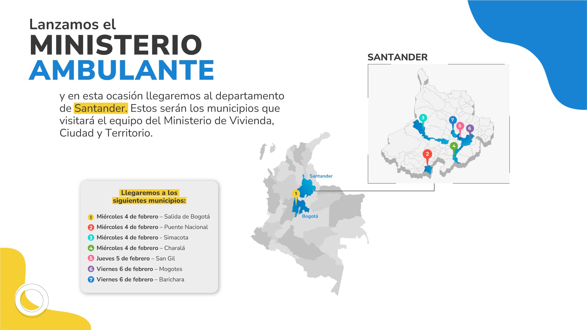 El ministerio de vivienda se acerca a la comunidad en Santander