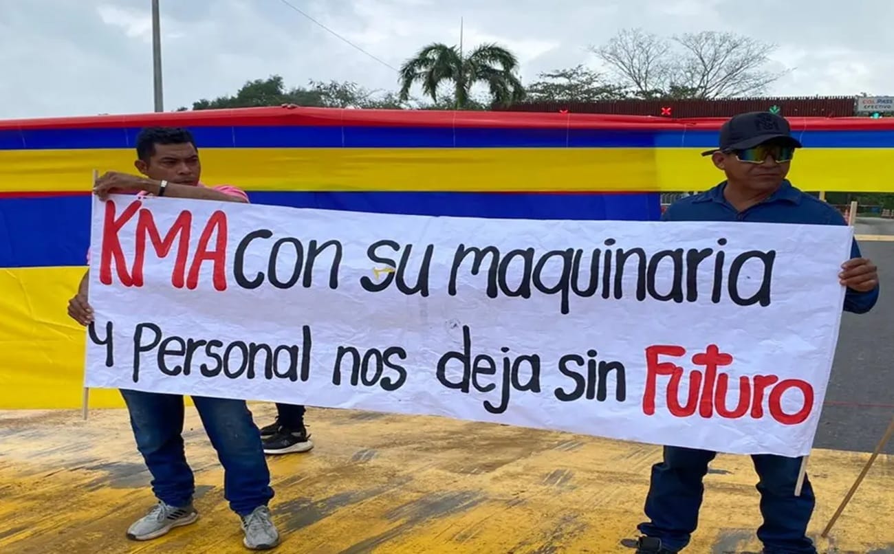 Volqueteros bloquean La Lizama y La Fortuna en Santander