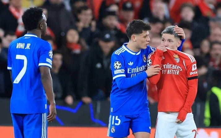 UEFA suspende al argentino Prestianni tras incidente racista con Vinícius Jr.