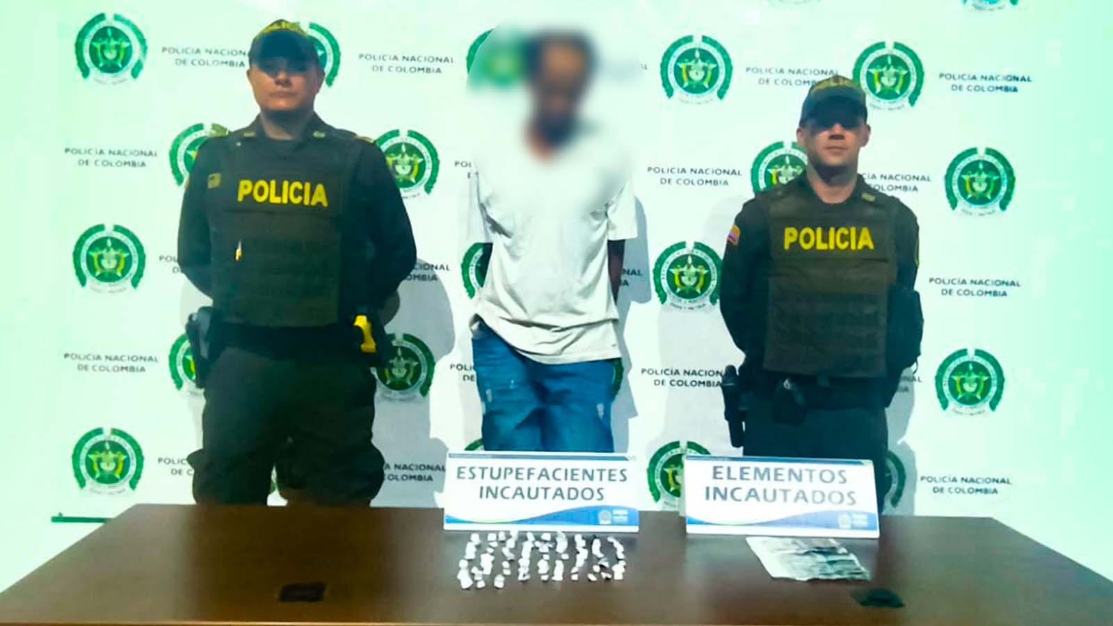 Capturan a hombre con 71 dosis de bazuco en San Gil