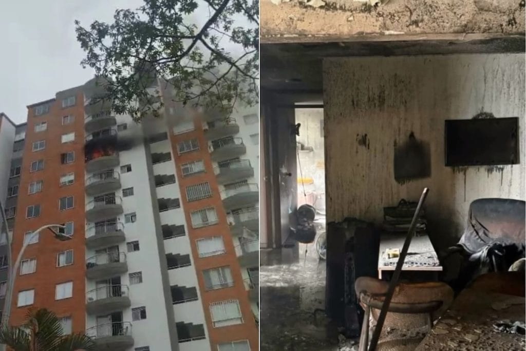 Incendio consumió por completo un apartamento en Real de Minas