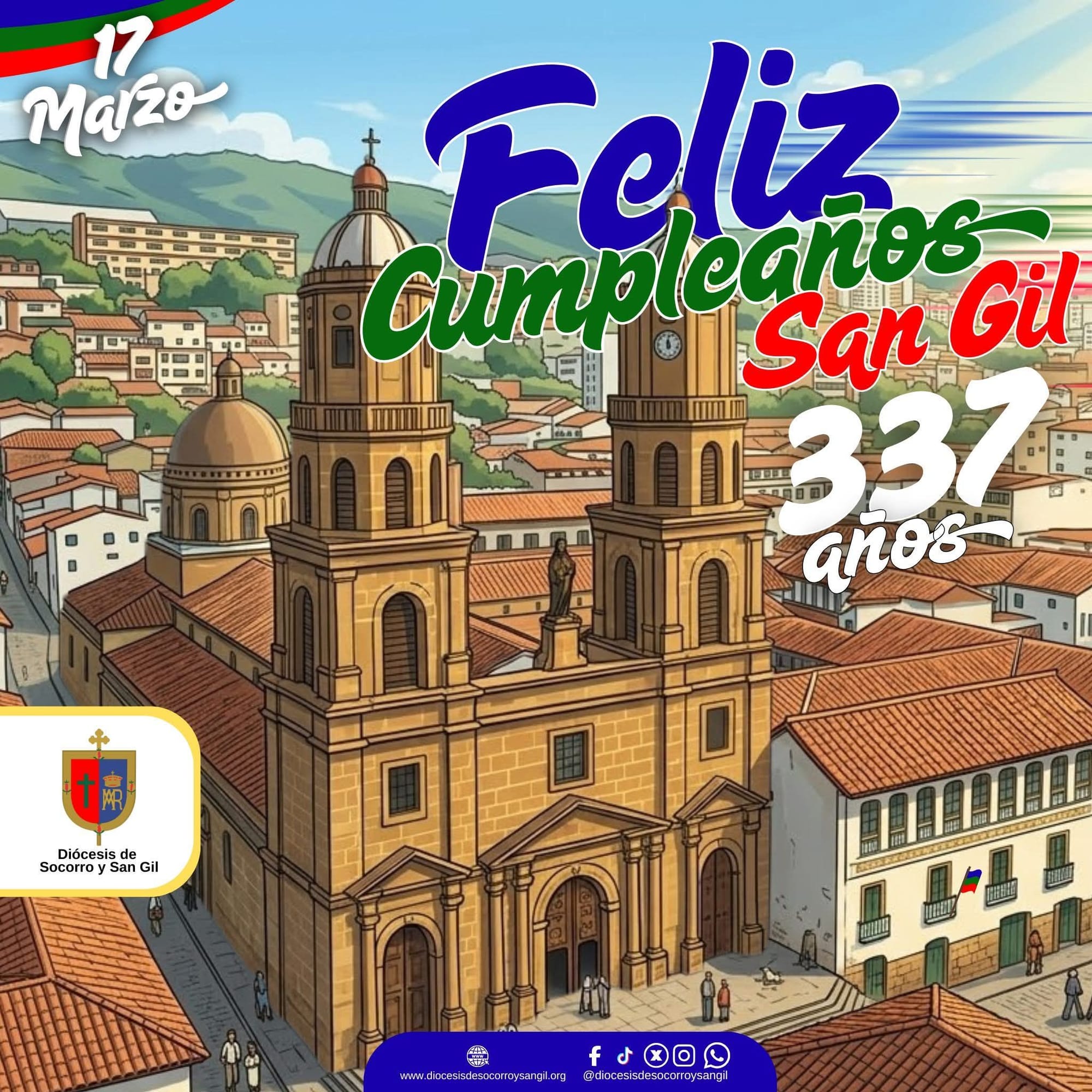 San Gil celebra 337 años de historia y pujanza