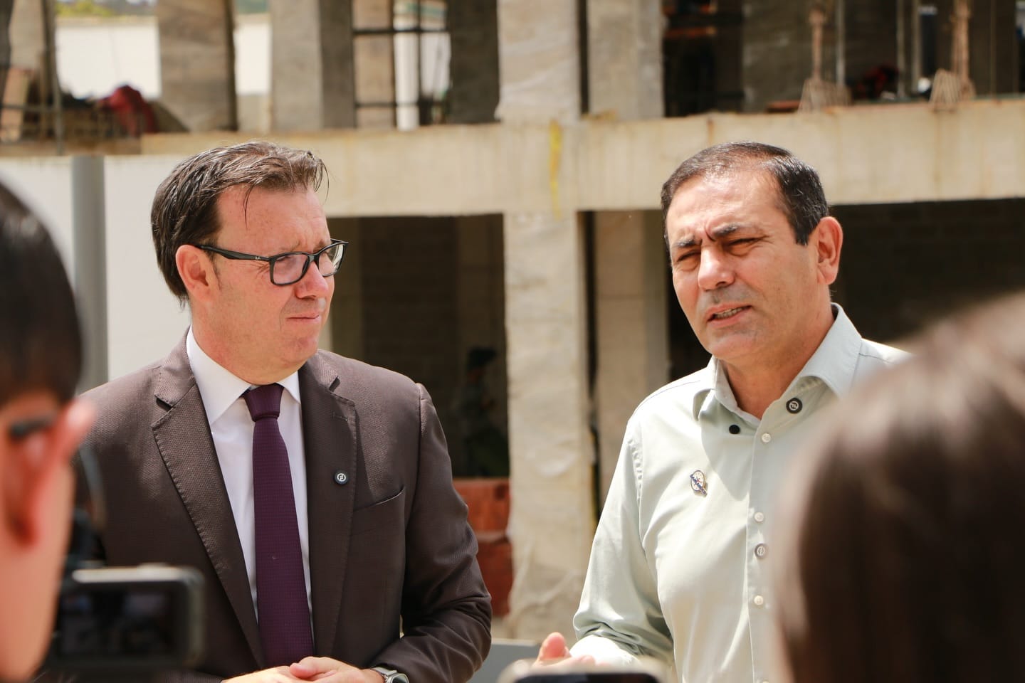 Gobernador verifica el avance de las obras de las UTS en Piedecuesta