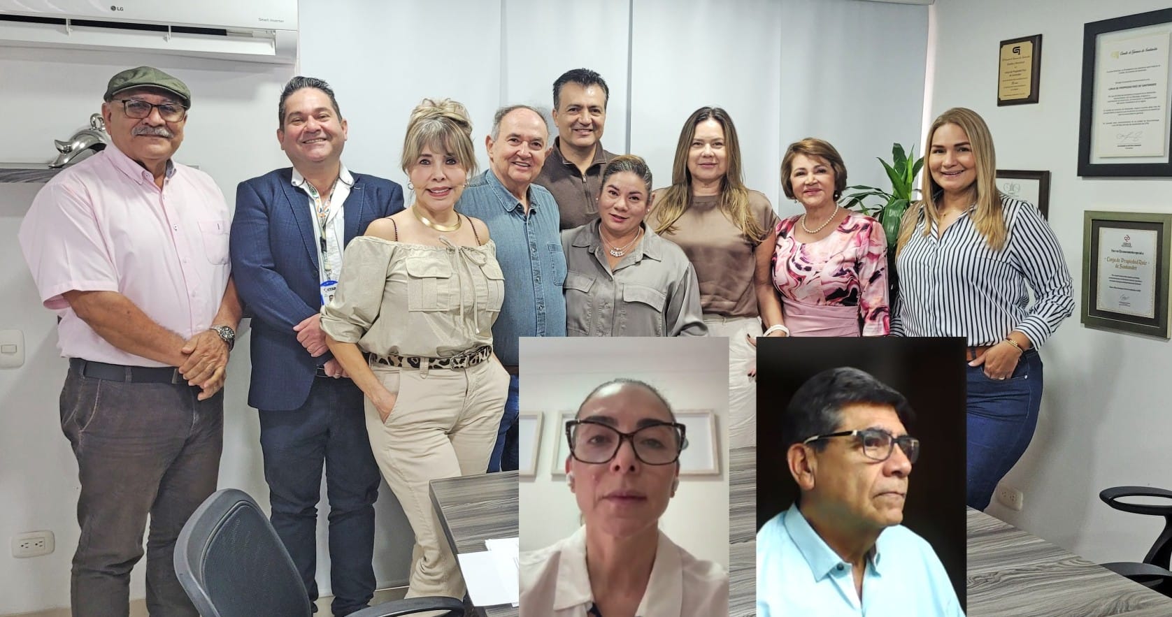 Nuevo Consejo Directivo de la Lonja de Propiedad Raiz de Santander