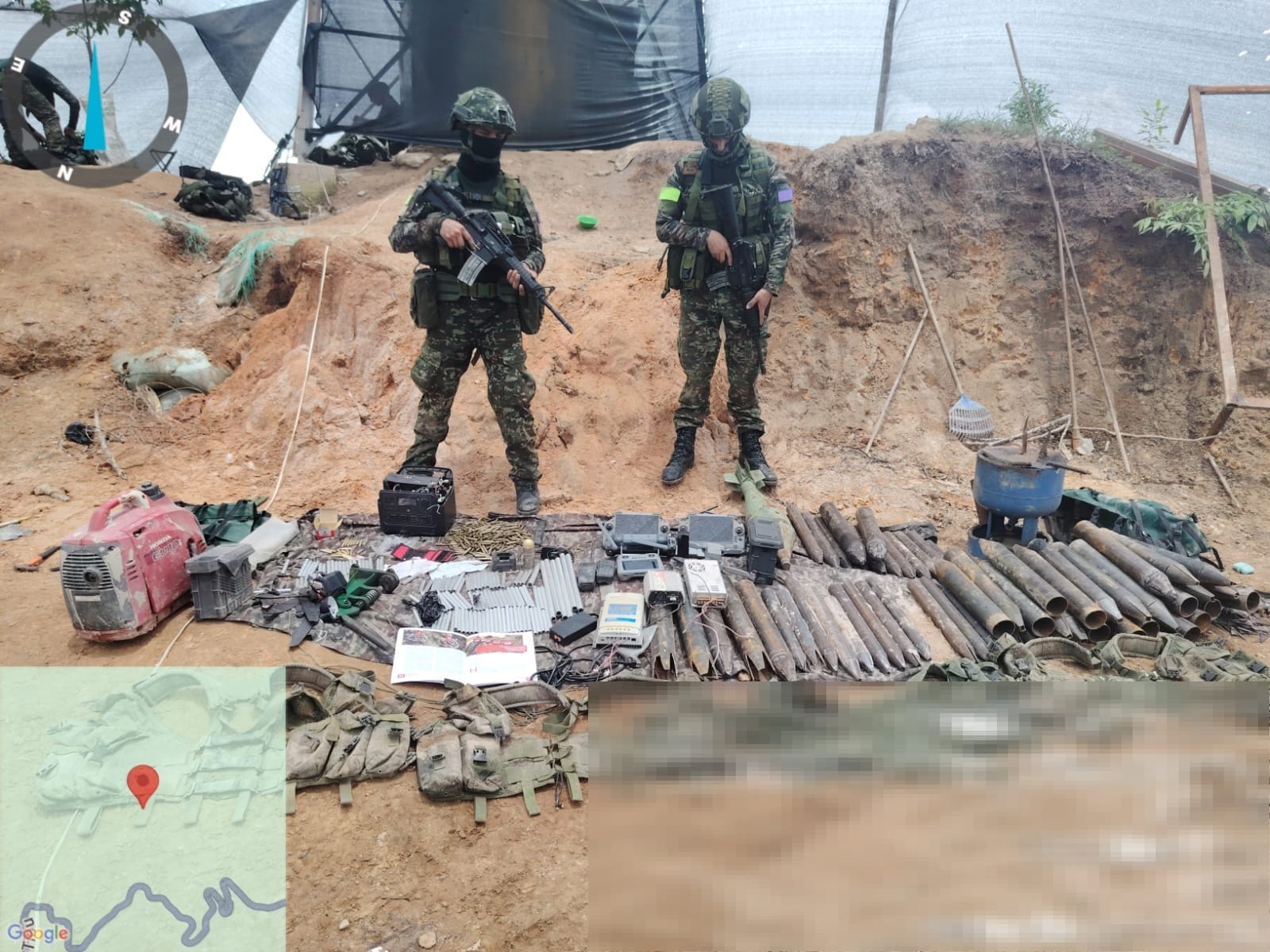 localizados y destruidos fábrica clandestina de explosivos en Tibú, Norte de Santander