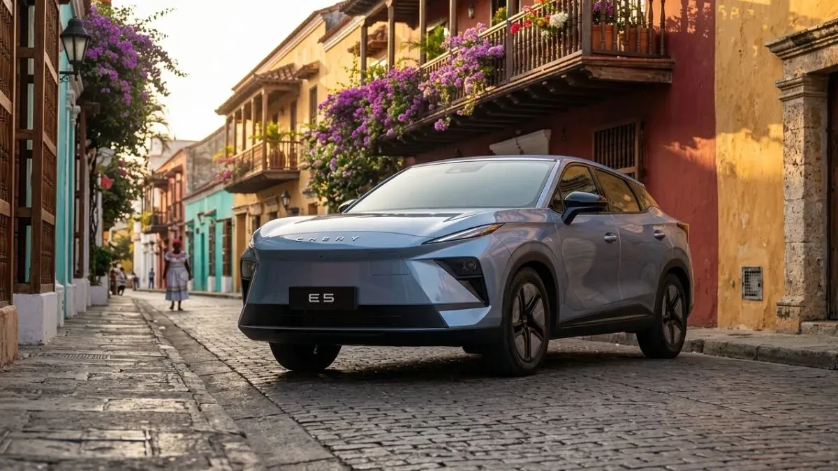 Movilidad eléctrica crece en Colombia: Chery apuesta con su nueva E5