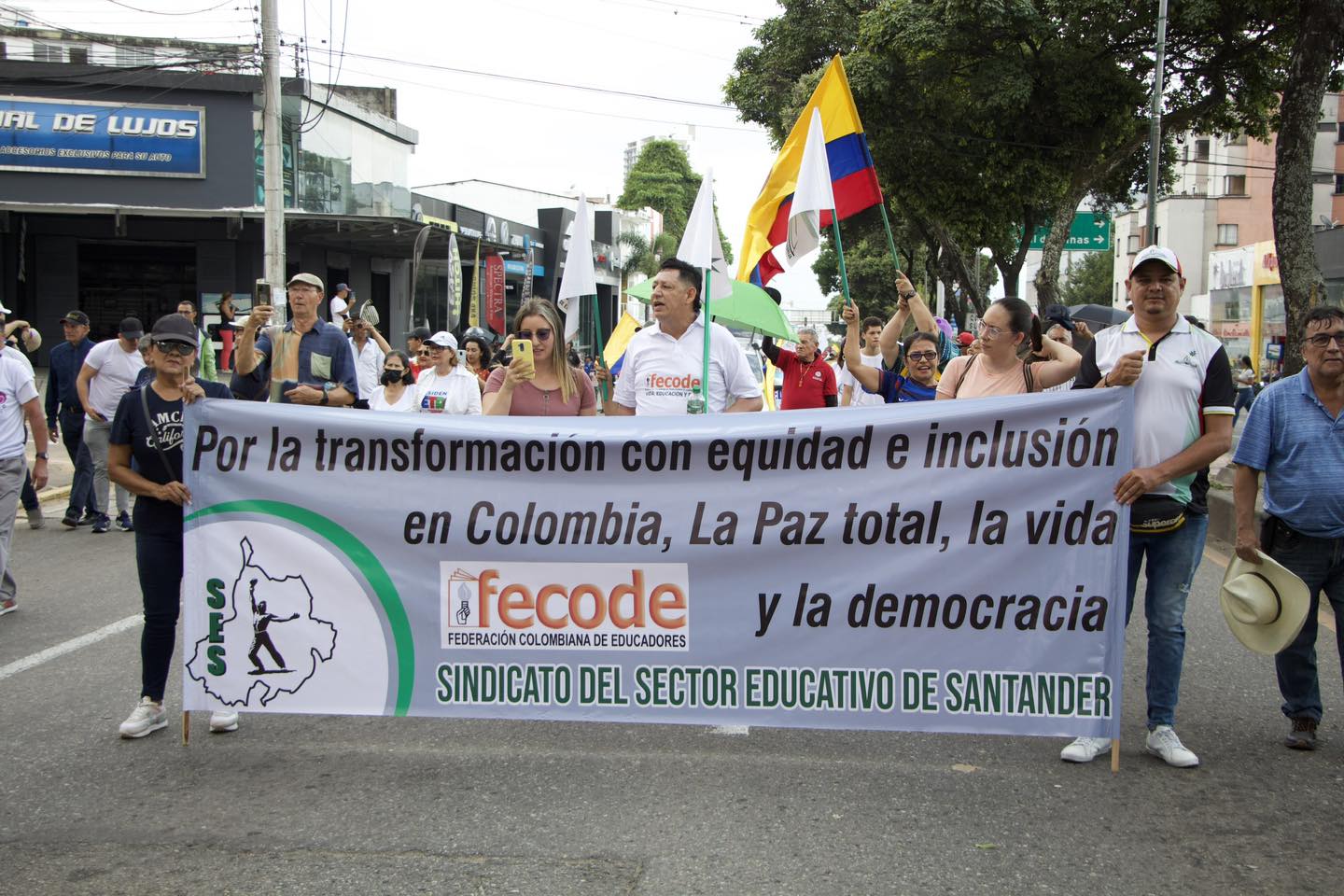 Este 15 de abril otra protesta más del magisterio en Santander