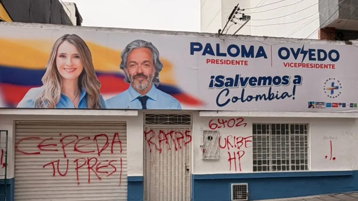 Vandalizada sede política del  Centro Democrático en Bucaramanga
