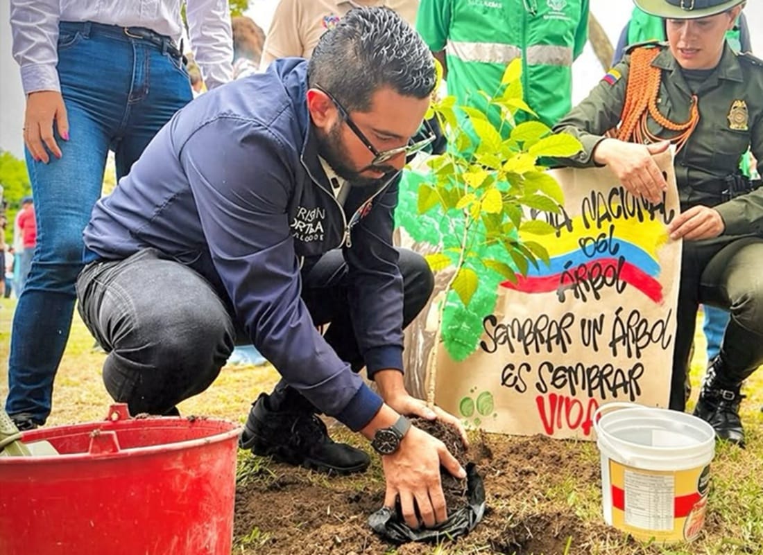 Parque de la Vida respira con nueva arborización en Bucaramanga