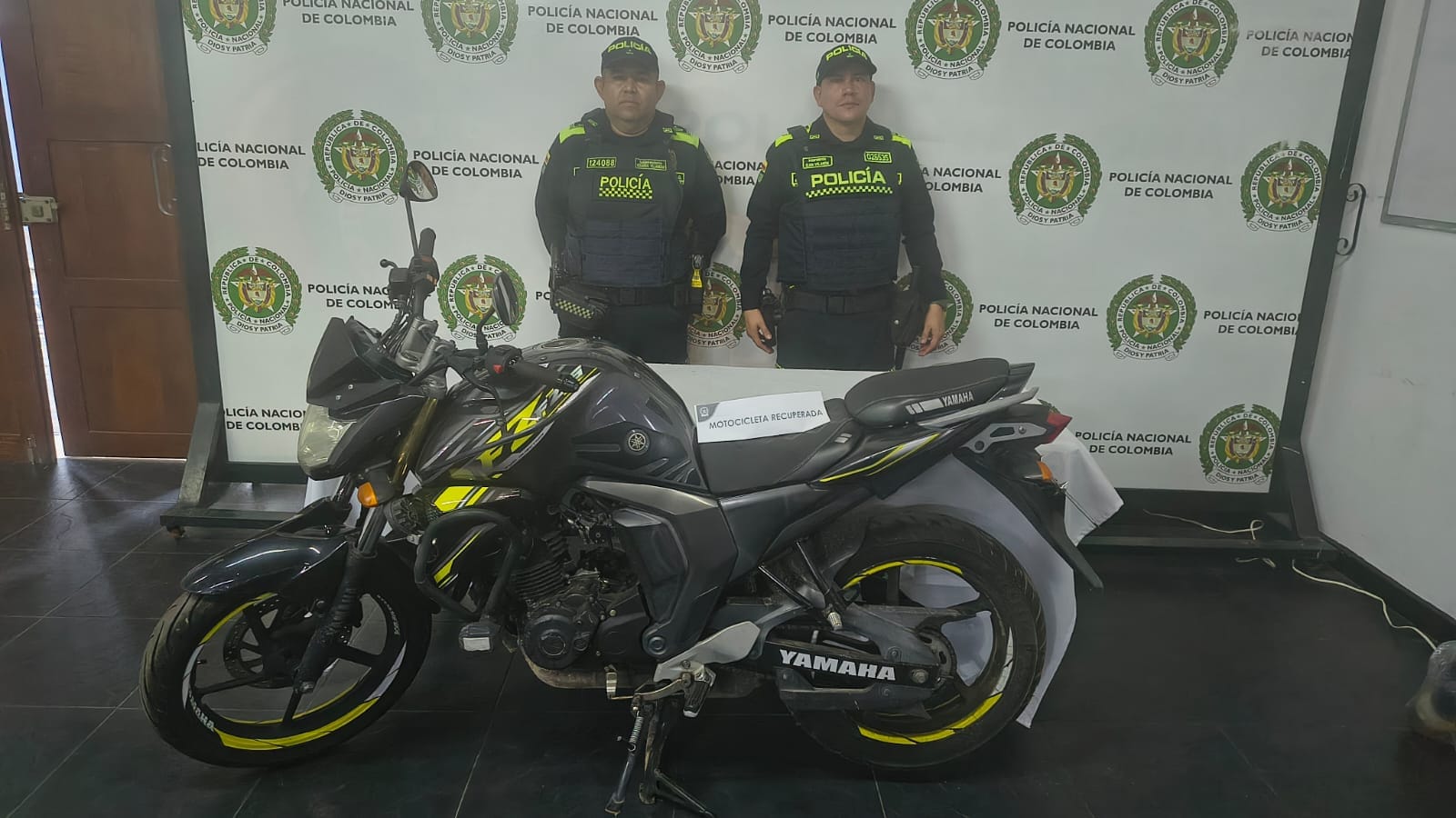 Policía recupera motocicleta hurtada en Bucaramanga