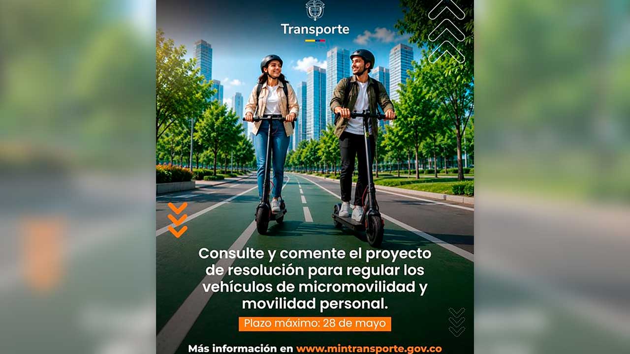 Proponen reglas para patinetas y bicicletas eléctricas en Colombia