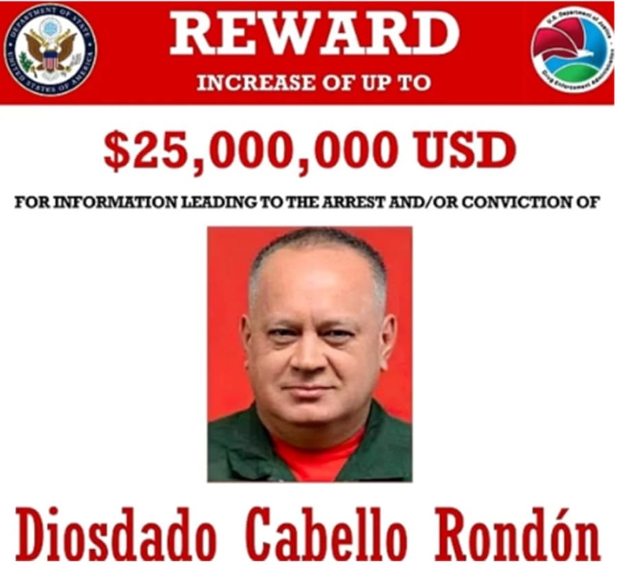 Orden de CAPTURA contra Diosdado Cabello en Venezuela