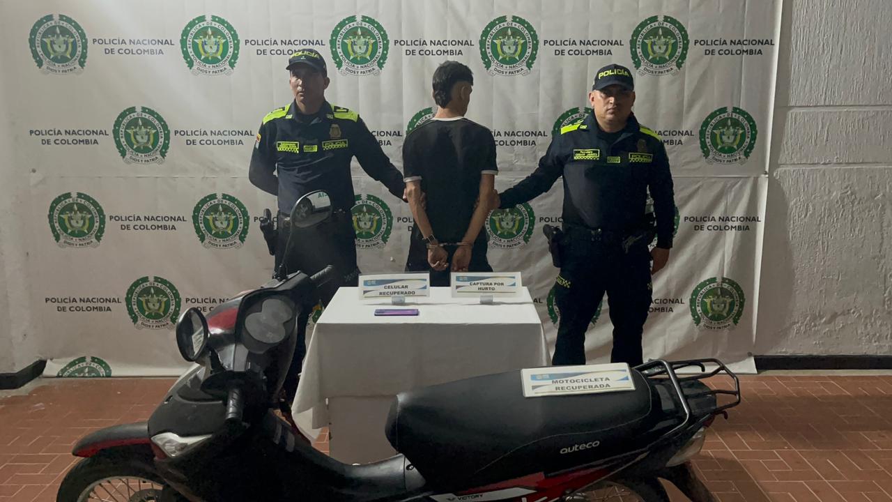 Capturado por hurto de moto en Cañaveral