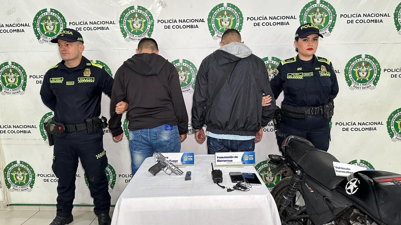 Armados  y peligrosos  capturados en La Concordia, Bucaramanga