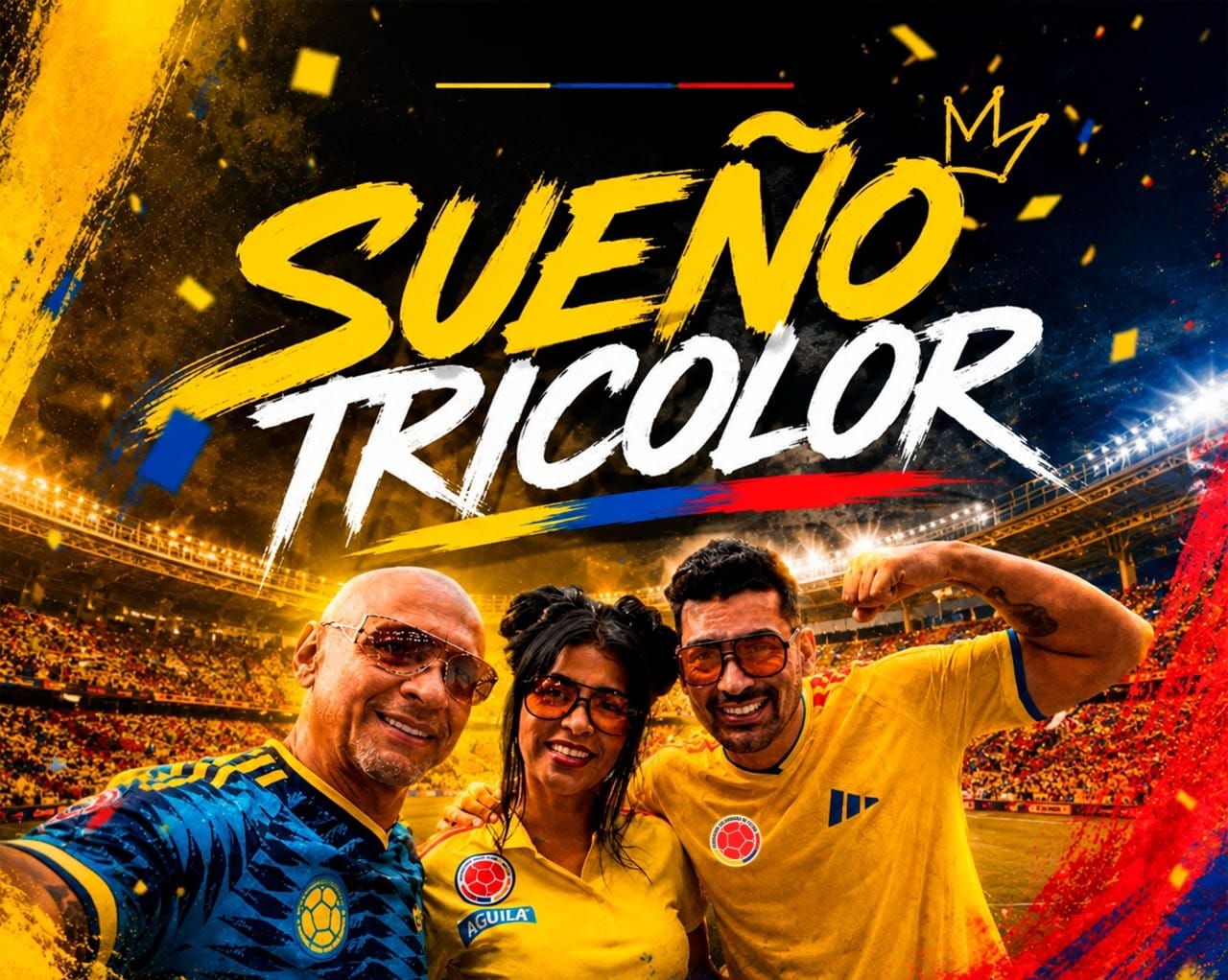 “Sueño Tricolor”  Alberto Zape junto a Gustavo Cardona e Indira Balanta
