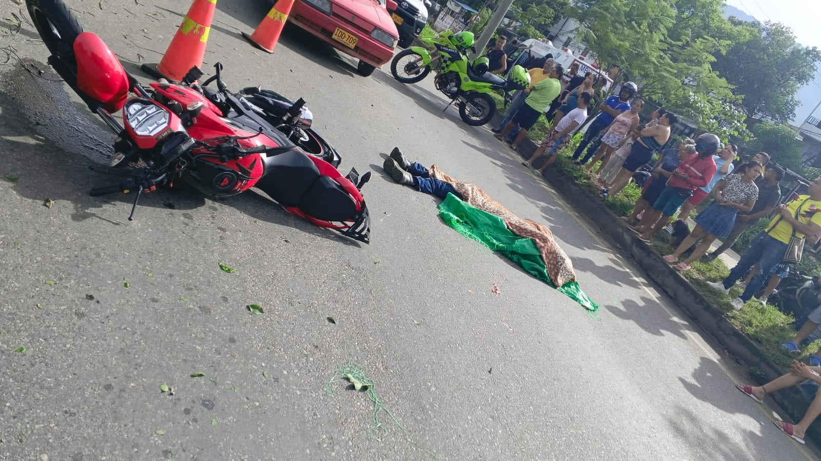 Motociclista perdió la vida en fuerte accidente en Bucaramanga