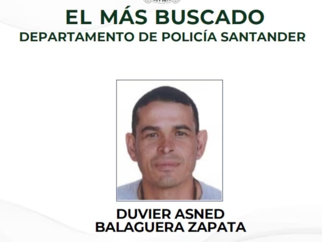 Cayó alias 'Galón', uno de los delincuentes más buscados de Santander por extorsionar comerciantes