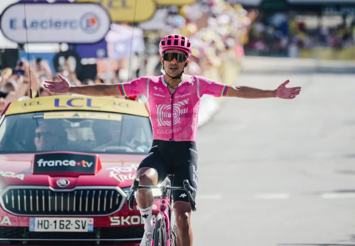 Carapaz ganador de la jornada 18 del Tour