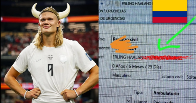 El "Androide" prefiere el suero costeño: nació Erling Haaland en Bolívar