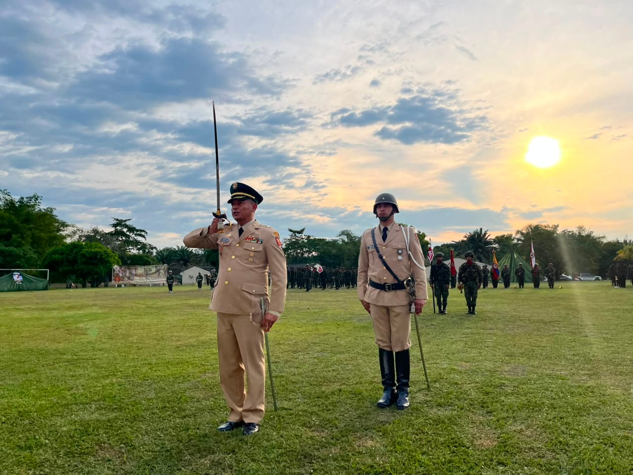 El Coronel Jeisson Alvarado Millán Comandante al mando en Cimitarra