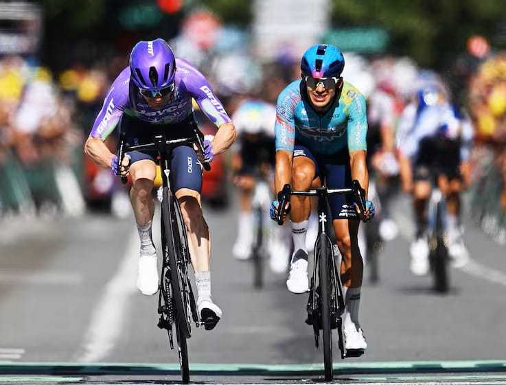 Tejada a centímetros de ganar etapa del Tour