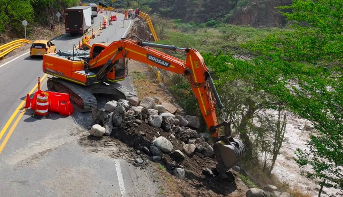 Invías inició recuperación de la carretera entre San Gil y Bucaramanga