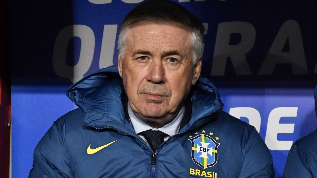 Ancelotti anuncia renovación en Brasil tras el Mundial 2026: Neymar, Casemiro y Danilo cierran su ciclo