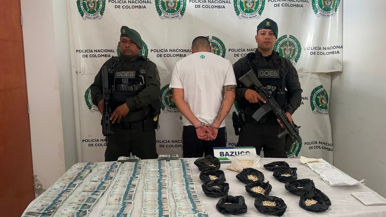 Golpe al microtráfico y al porte ilegal de armas en el Área Metropolitana de Bucaramanga