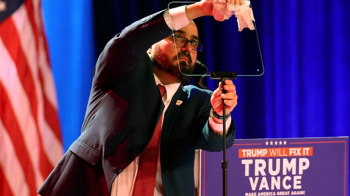 Investigan a operador del teleprompter de Trump por presunto uso de información privilegiada para realizar apuestas