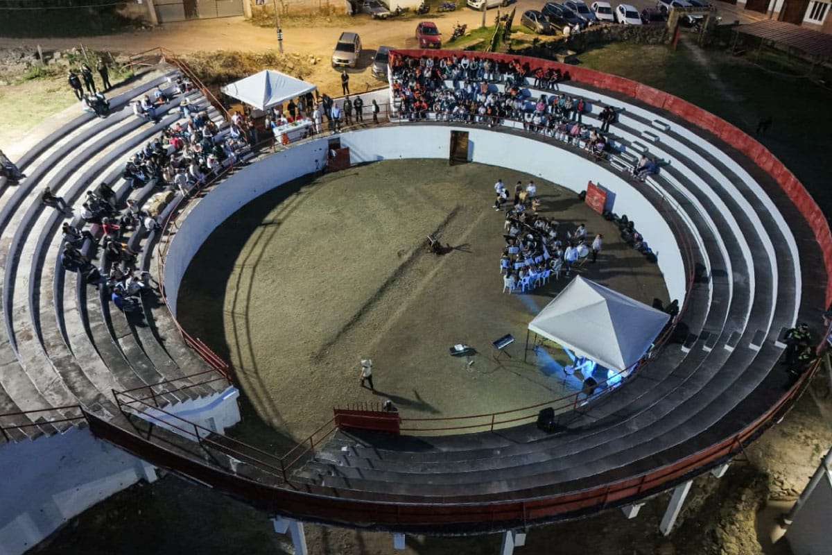 Plaza de toros de Zapatoca, la primera en Colombia en pasar de espacio de tortura animal a centro de dinamismo económico y cultural