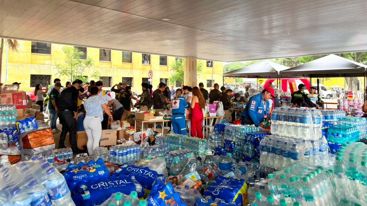 Gran solidaridad en Bucaramanga sobrepasó 125 toneladas de ayuda