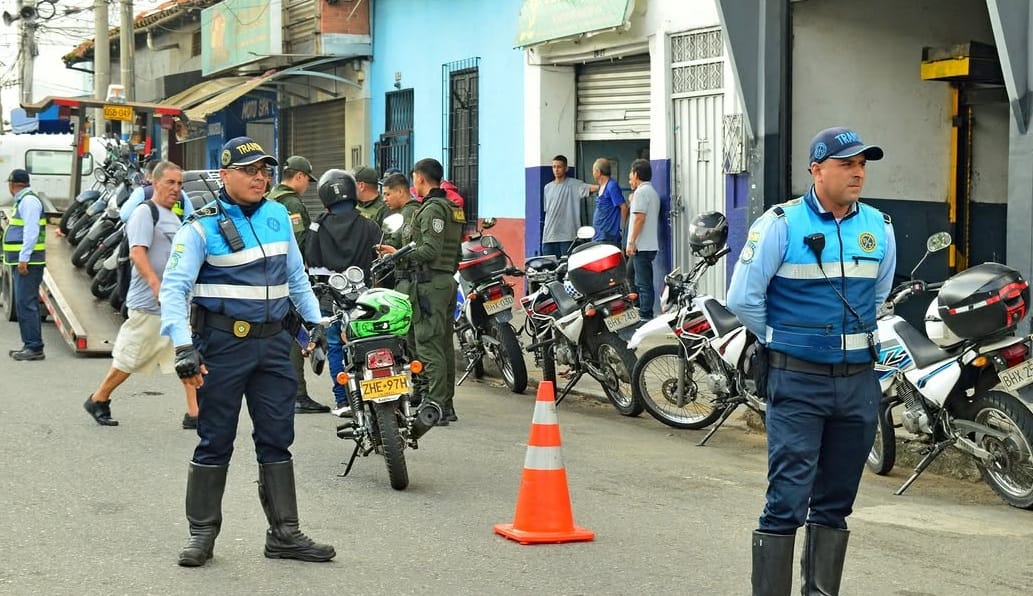 Agredido un agente de tránsito en operativo contra motociclistas