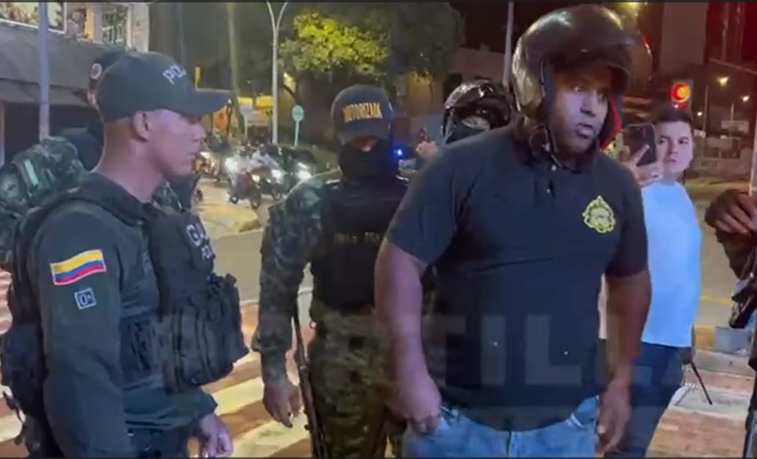 Detenido venezolano que agredió a varios agentes durante un reten de tránsito en Bucaramanga
