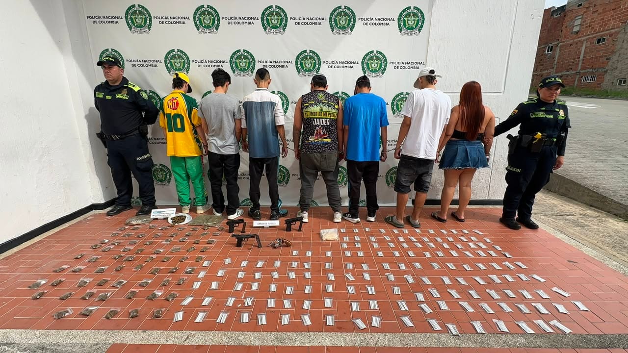 Cayeron siete presuntos integrantes de ‘Los del Sur’ en Floridablanca: entre ellos estaría el señalado jefe de sicarios
