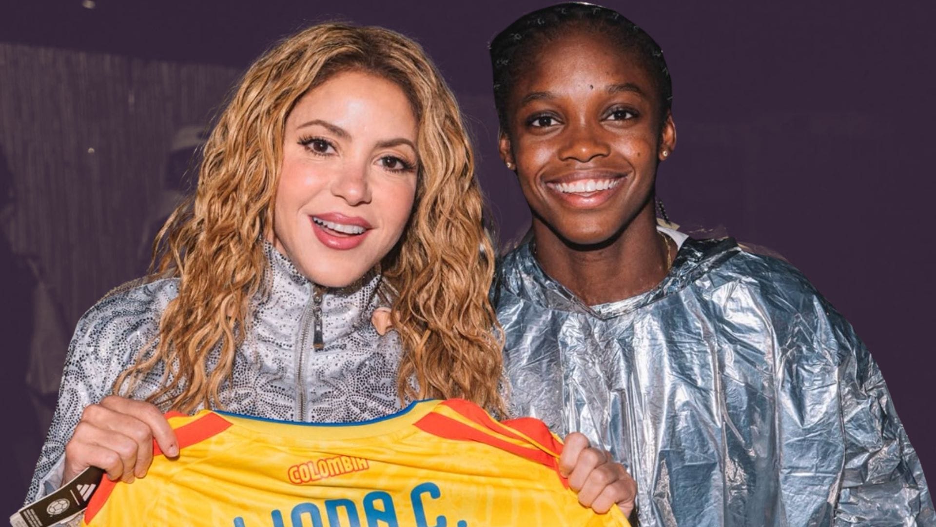 Linda Caicedo sorprendió a Shakira en Madrid con una camiseta de la Selección Colombia