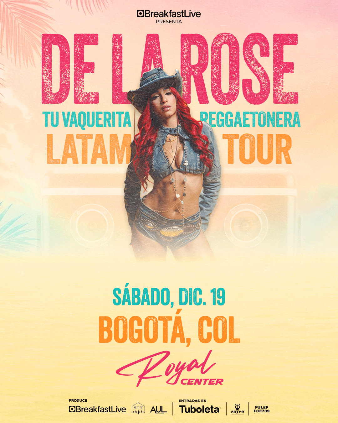 De La Rose llega a Bogotá para encender el Royal Center
