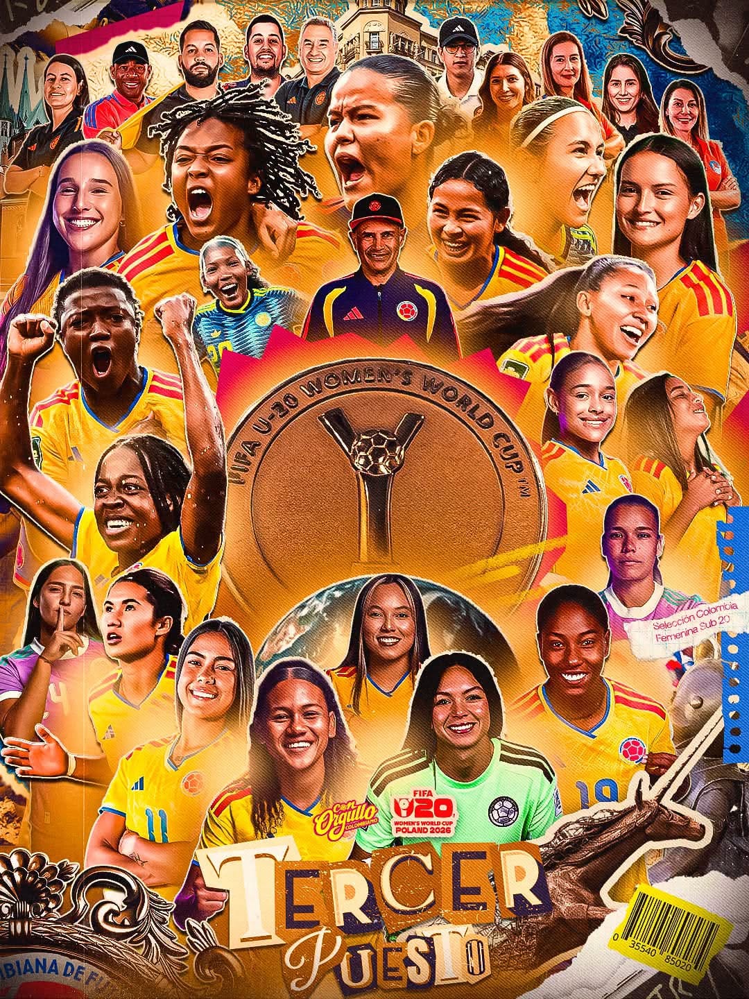 Colombia tercera en Mundial femenino Sub-20
